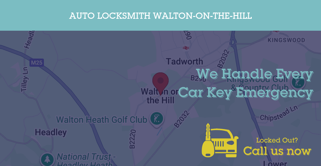 Auto Locksmith Services in Walton-on-the-Hill - KT postcode